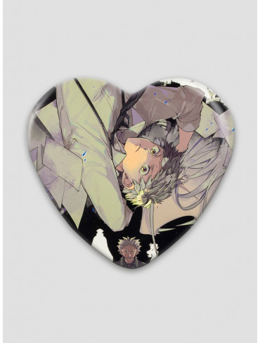 Значок серце Літературні генії Бродячі Пси 30 (Bungou Stray Dogs)