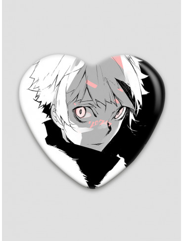 Значок серце Літературні генії Бродячі Пси 34 (Bungou Stray Dogs)