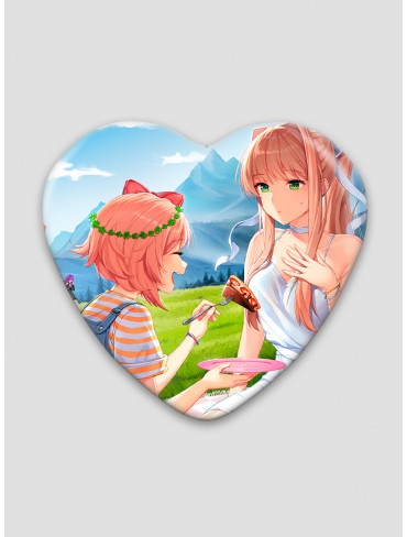 Значок серце Doki Doki Літературний клуб! (Doki Doki Literature Club!)
