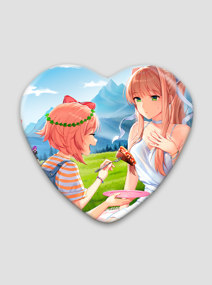 Значок серце Doki Doki Літературний клуб! (Doki Doki Literature Club!)