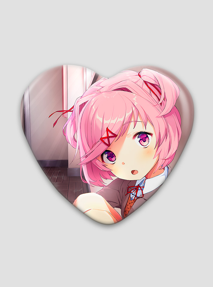 Значок серце Doki Doki Літературний клуб! 10 (Doki Doki Literature Club!)
