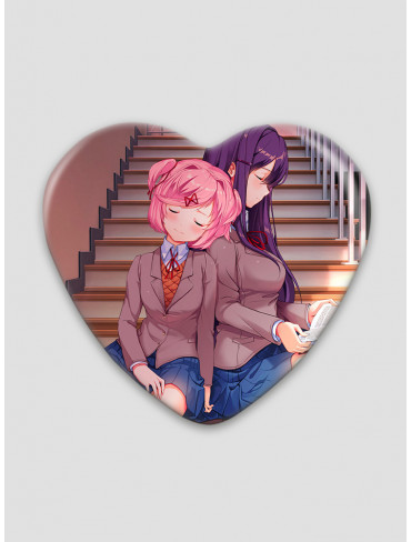 Значок серце Doki Doki Літературний клуб! 3 (Doki Doki Literature Club!)