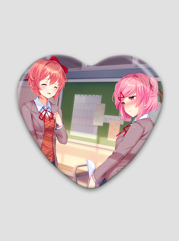 Значок серце Doki Doki Літературний клуб! 4 (Doki Doki Literature Club!)