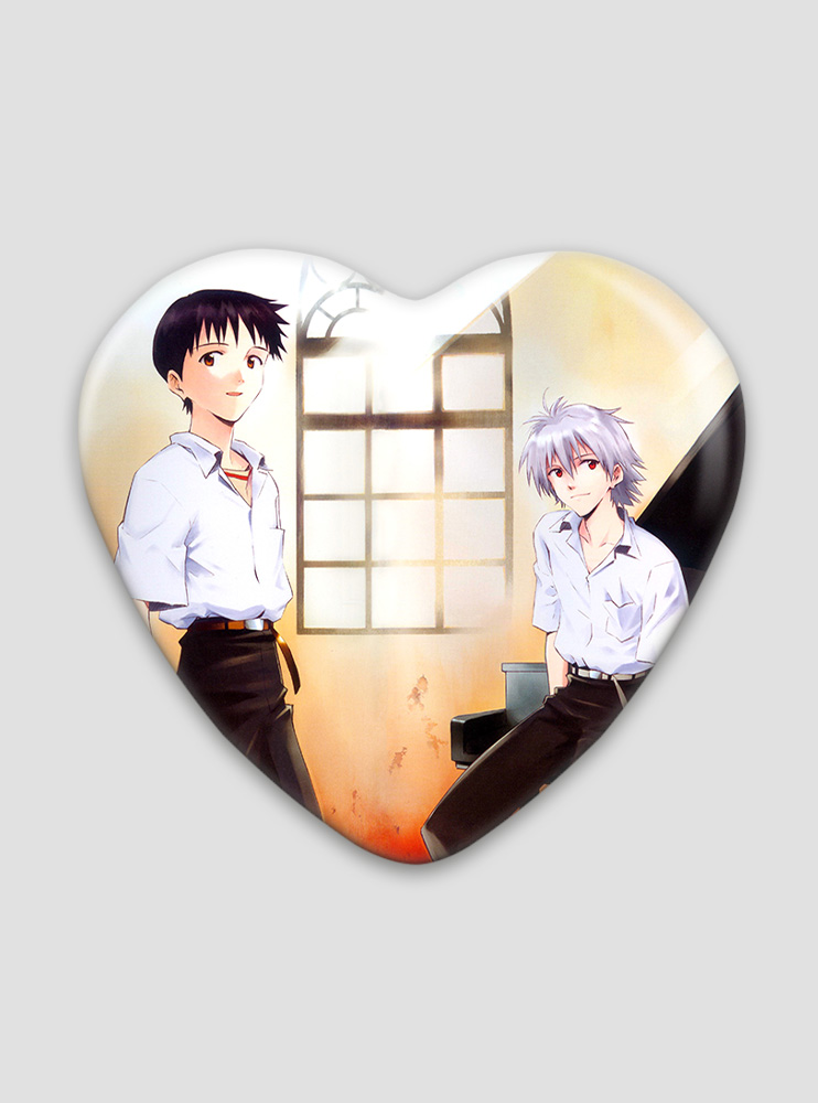 Значок серце Євангеліон 13 (Evangelion)