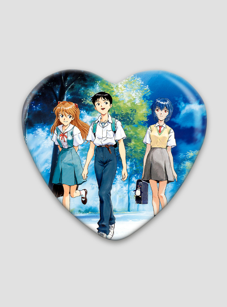Значок серце Євангеліон 35 (Evangelion)