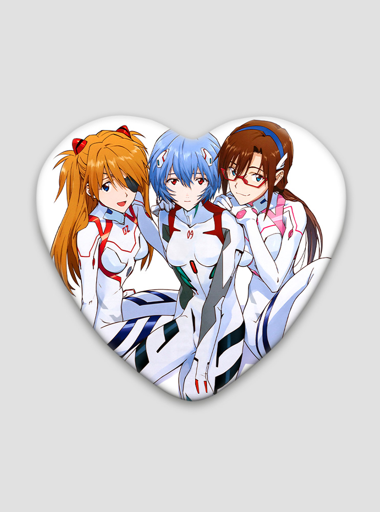 Значок серце Євангеліон 9 (Evangelion)