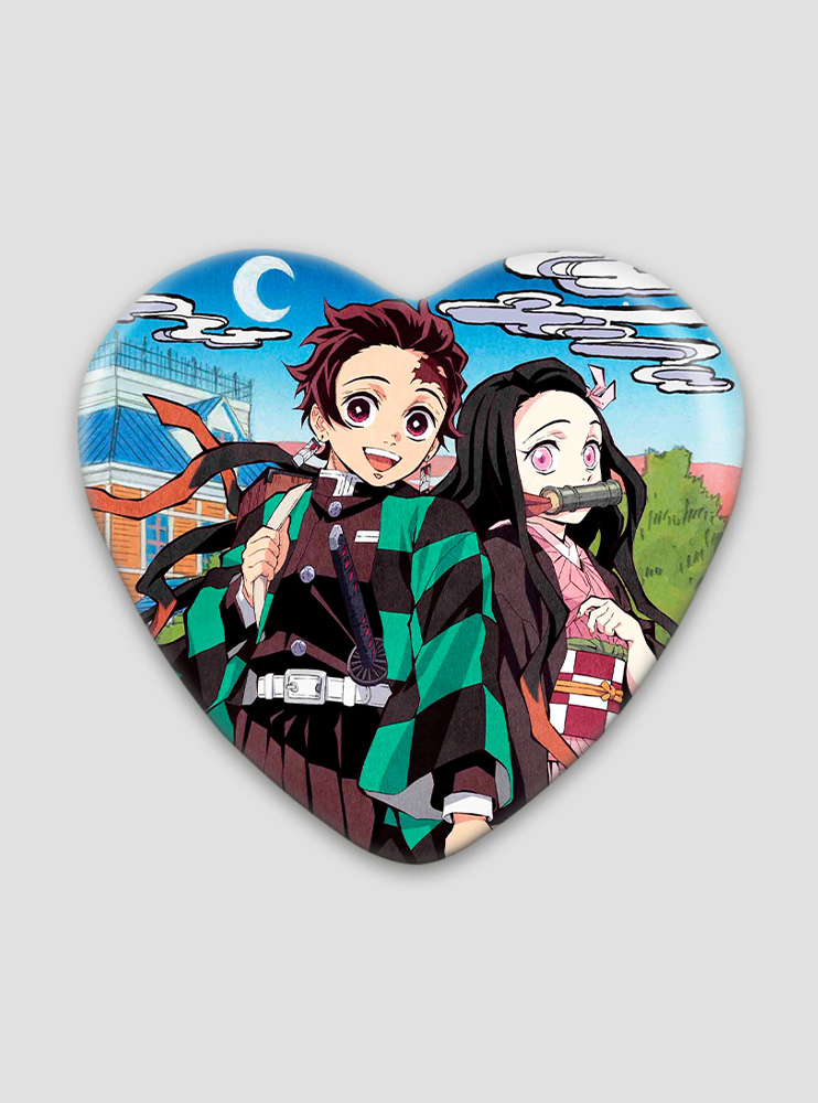 Значок серце Клинок, що знищує демонів 11 (Kimetsu no Yaiba)