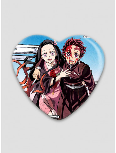 Значок серце Клинок, що знищує демонів 13 (Kimetsu no Yaiba)