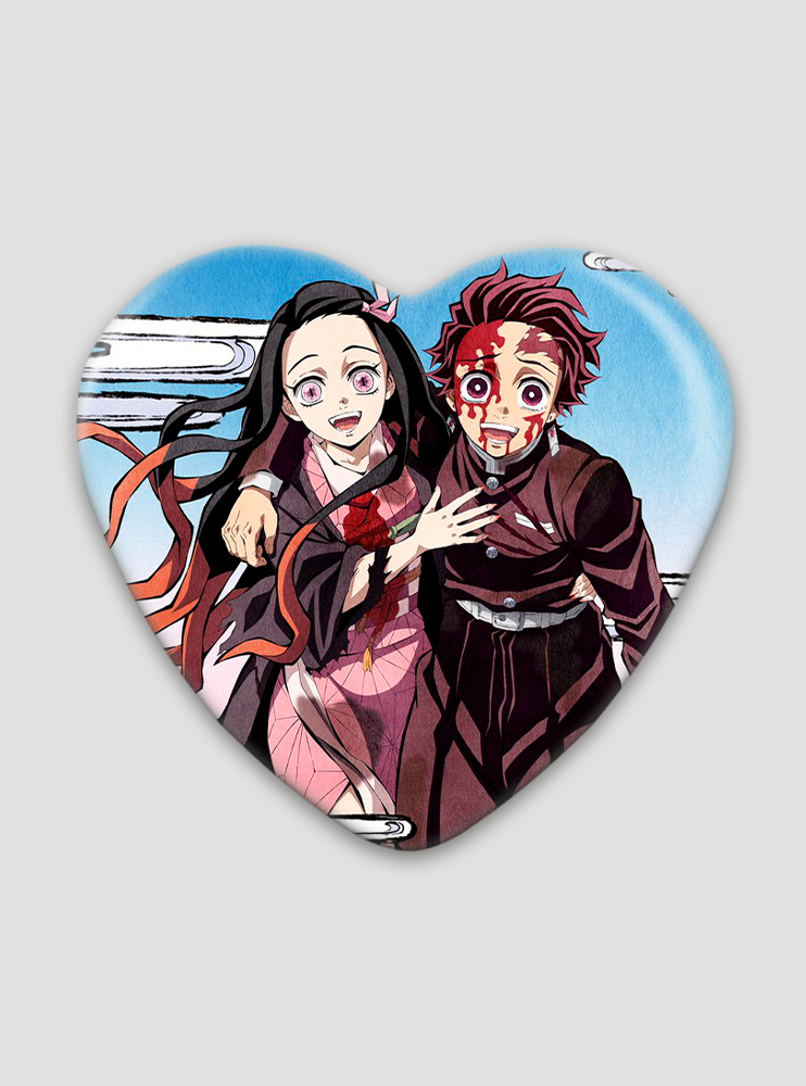 Значок серце Клинок, що знищує демонів 13 (Kimetsu no Yaiba)