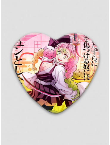 Значок серце Клинок, що знищує демонів 19 (Kimetsu no Yaiba)