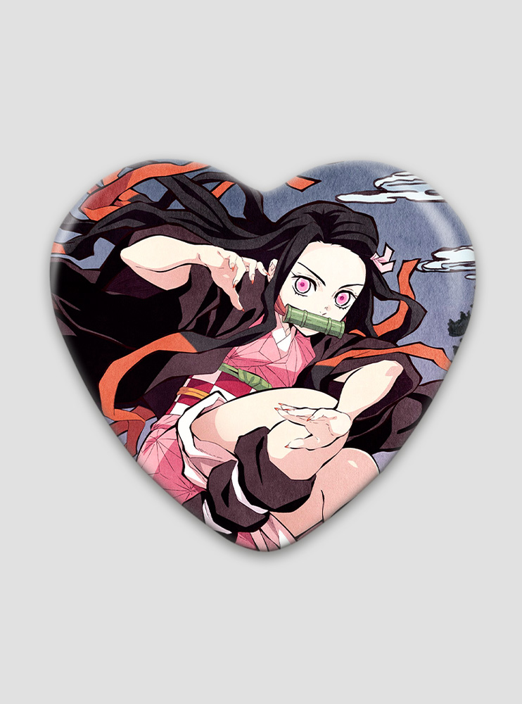 Значок серце Клинок, що знищує демонів 20 (Kimetsu no Yaiba)
