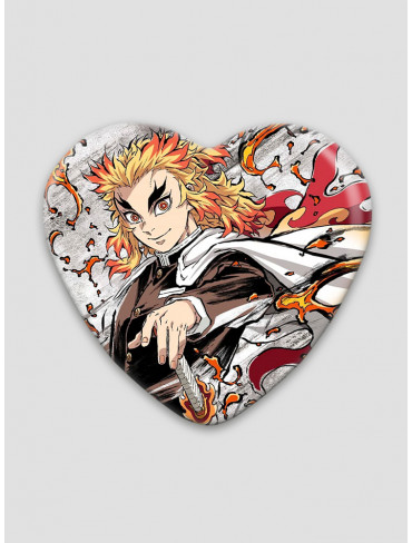 Значок серце Клинок, що знищує демонів 21 (Kimetsu no Yaiba)