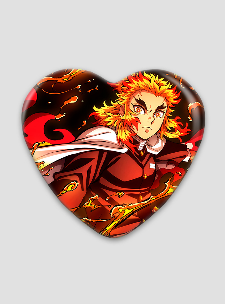 Значок серце Клинок, що знищує демонів 23 (Kimetsu no Yaiba)
