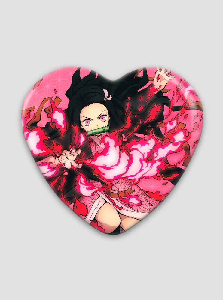 Значок серце Клинок, що знищує демонів 35 (Kimetsu no Yaiba)