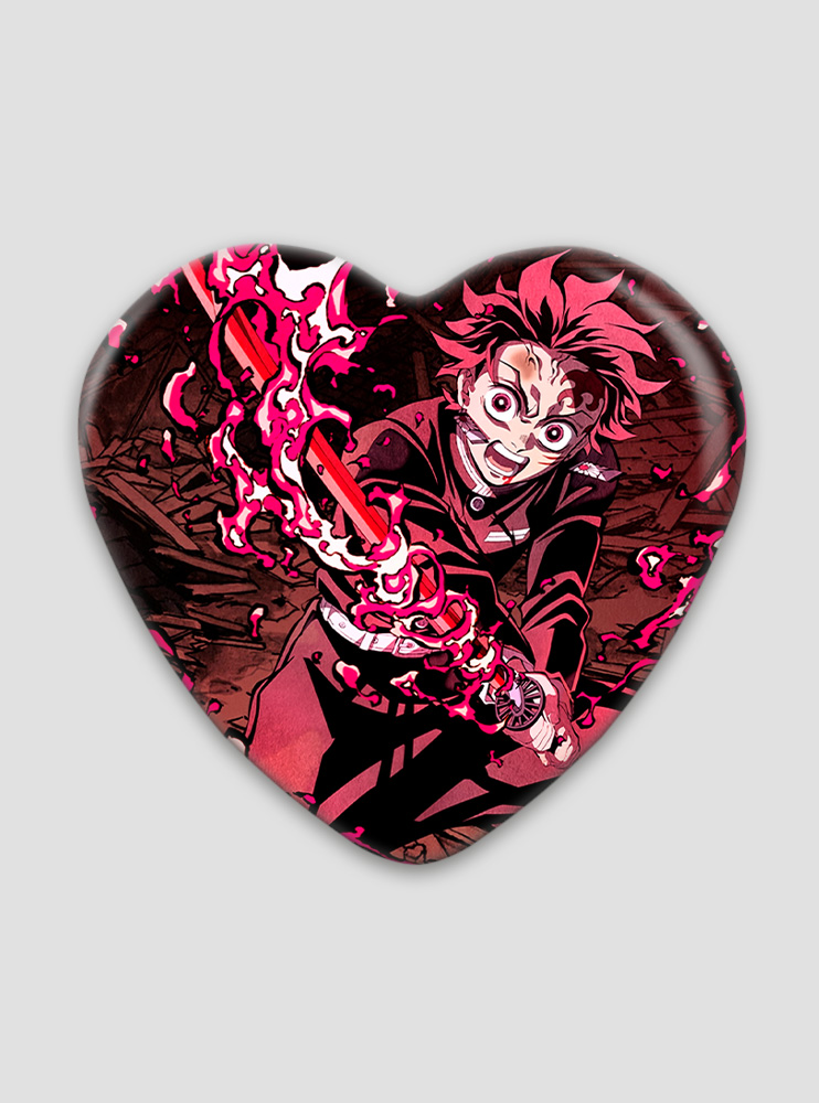 Значок серце Клинок, що знищує демонів 37 (Kimetsu no Yaiba)
