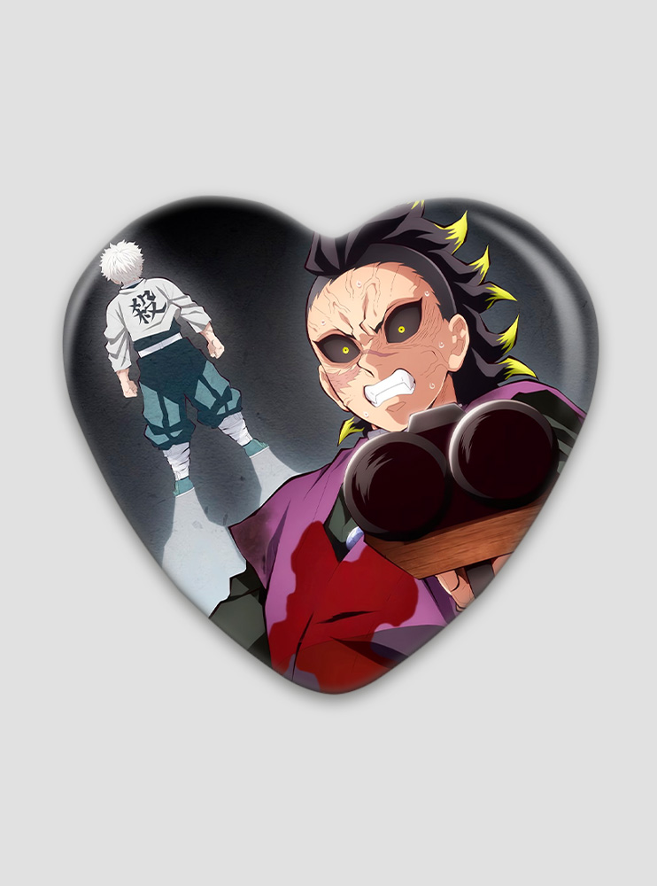 Значок серце Клинок, що знищує демонів 38 (Kimetsu no Yaiba)