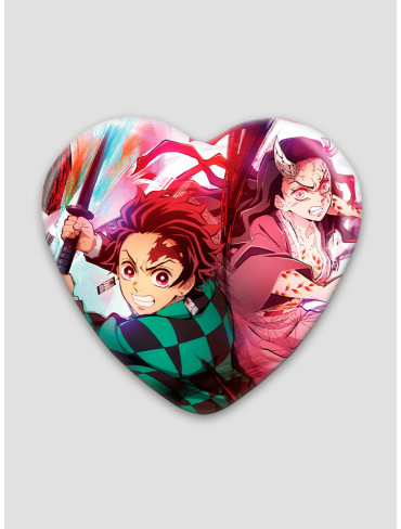 Значок серце Клинок, що знищує демонів 41 (Kimetsu no Yaiba)