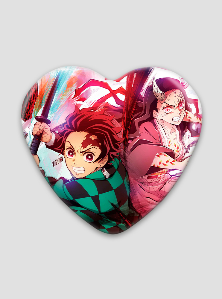 Значок серце Клинок, що знищує демонів 41 (Kimetsu no Yaiba)