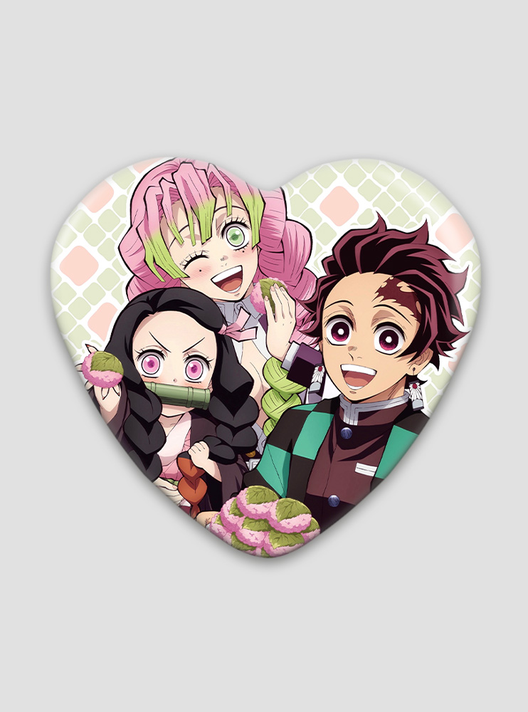 Значок серце Клинок, що знищує демонів 42 (Kimetsu no Yaiba)