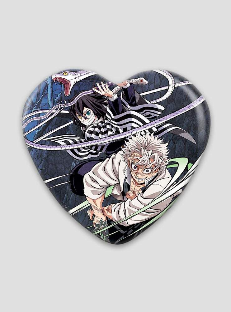 Значок серце Клинок, що знищує демонів 43 (Kimetsu no Yaiba)
