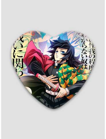 Значок серце Клинок, що знищує демонів 45 (Kimetsu no Yaiba)