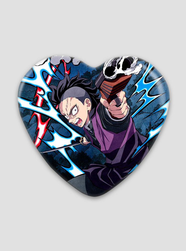 Значок серце Клинок, що знищує демонів 47 (Kimetsu no Yaiba)