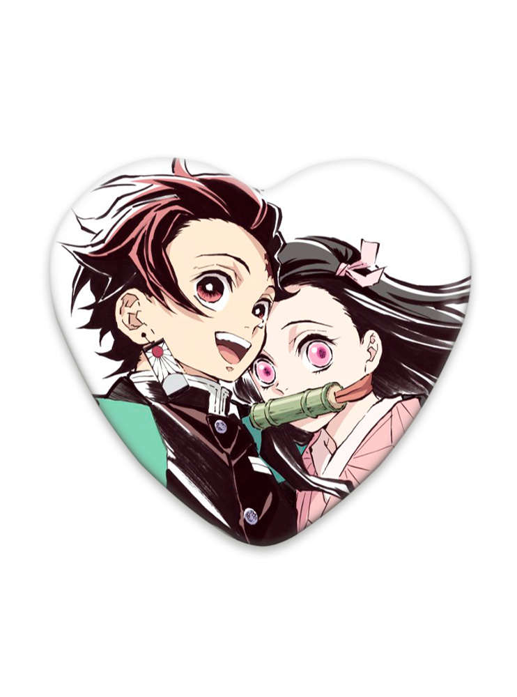 Значок серце Клинок, що знищує демонів 6 (Kimetsu no Yaiba)