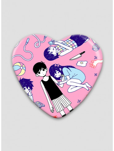 Значок серце Оморі 9 (Omori)