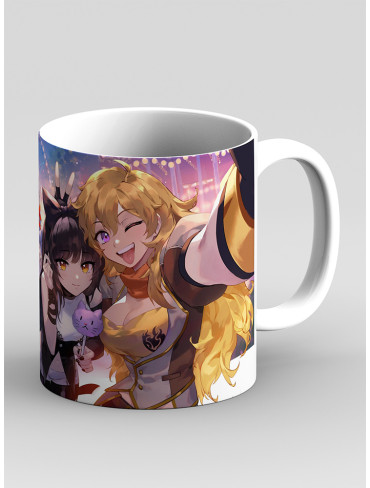 Чашка Червоний жовтий білий чорний 2 (RWBY)
