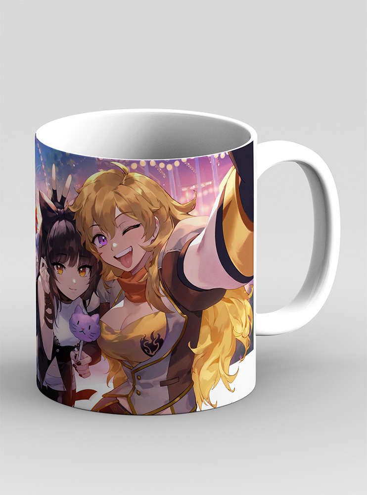 Чашка Червоний жовтий білий чорний 2 (RWBY)