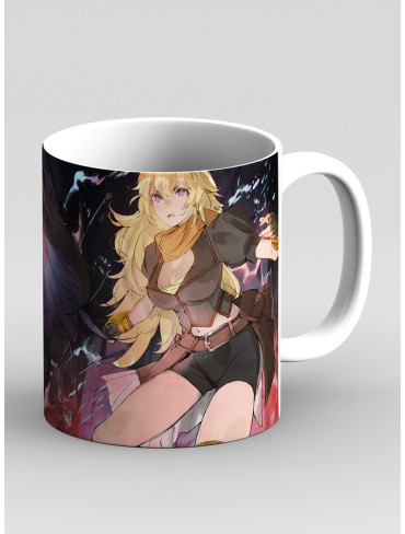 Чашка Червоний жовтий білий чорний 3 (RWBY)