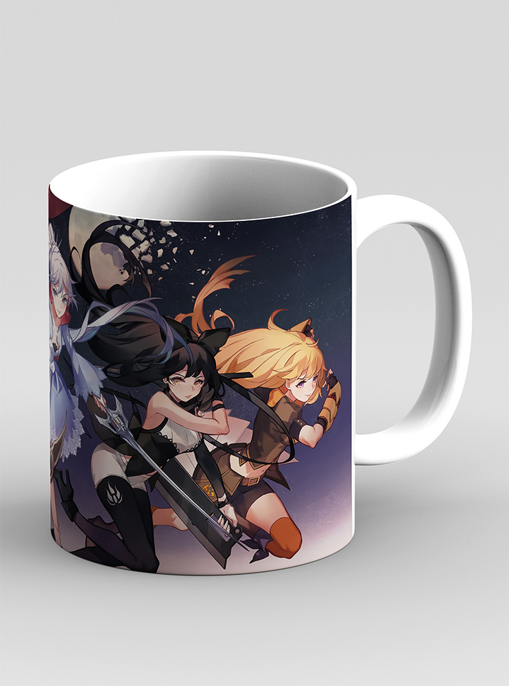 Чашка Червоний жовтий білий чорний 5 (RWBY)