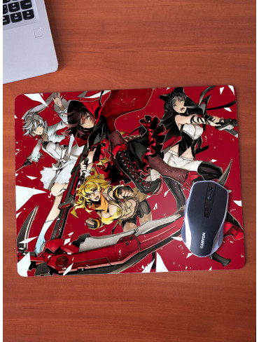 Килимок 36*29,5см Червоний жовтий білий чорний (RWBY)