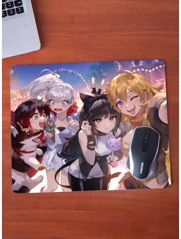Килимок 36*29,5см Червоний жовтий білий чорний 2 (RWBY)