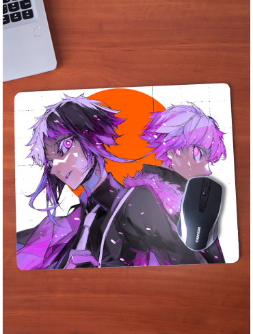 Килимок 36*29,5см Літературні генії Бродячі Пси 13 (Bungou Stray Dogs)