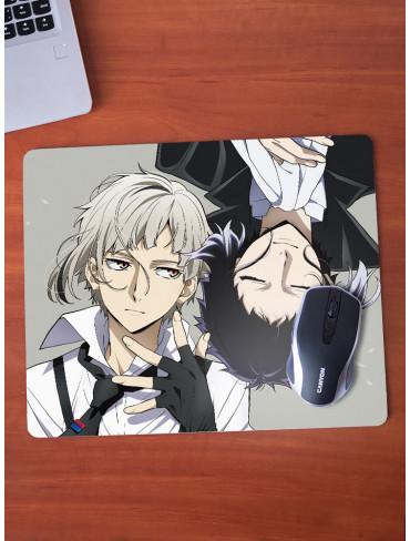 Килимок 36*29,5см Літературні генії Бродячі Пси 15 (Bungou Stray Dogs)