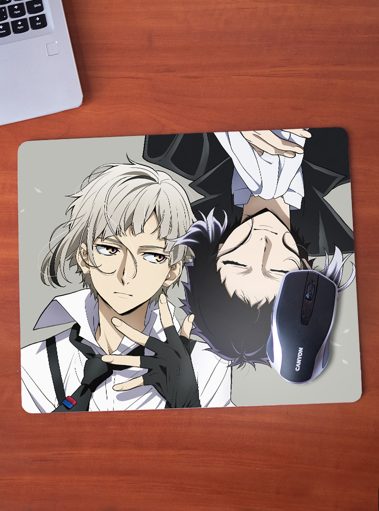 Килимок 36*29,5см Літературні генії Бродячі Пси 15 (Bungou Stray Dogs)