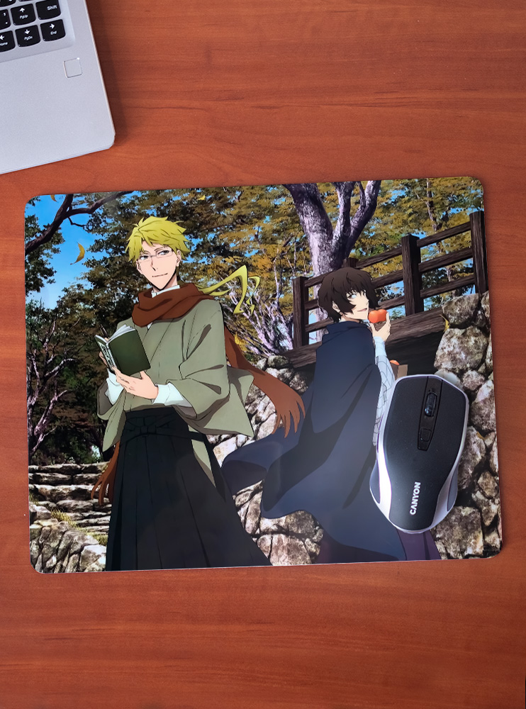 Килимок 36*29,5см Літературні генії Бродячі Пси 18 (Bungou Stray Dogs)
