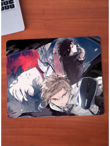 Килимок 36*29,5см Літературні генії Бродячі Пси 19 (Bungou Stray Dogs)
