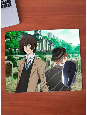Килимок 36*29,5см Літературні генії Бродячі Пси 20 (Bungou Stray Dogs)