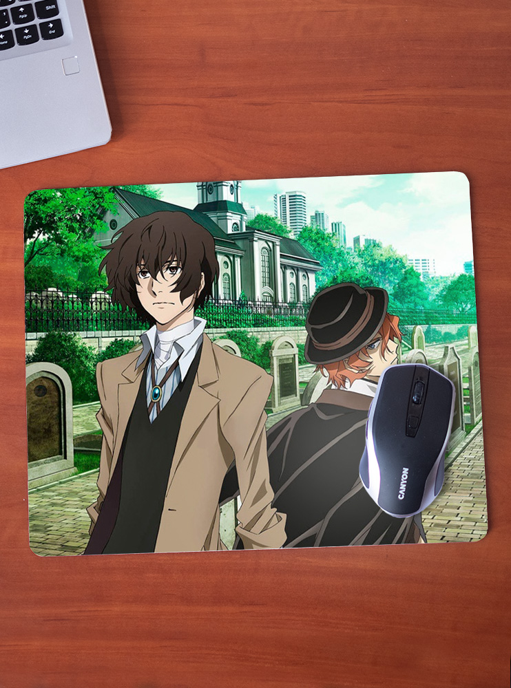 Килимок 36*29,5см Літературні генії Бродячі Пси 20 (Bungou Stray Dogs)