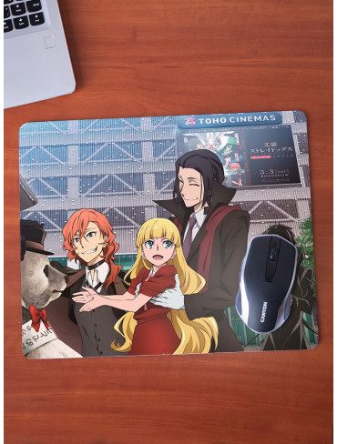 Килимок 36*29,5см Літературні генії Бродячі Пси 21 (Bungou Stray Dogs)