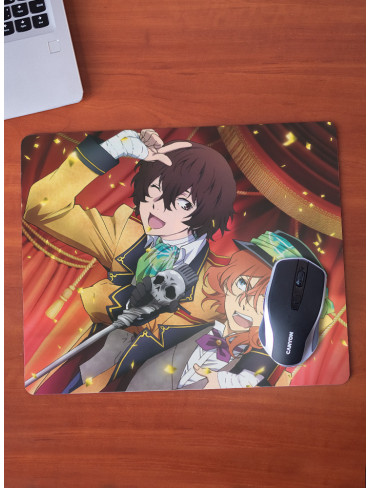 Килимок 36*29,5см Літературні генії Бродячі Пси 22 (Bungou Stray Dogs)