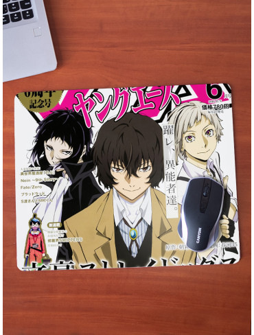 Килимок 36*29,5см Літературні генії Бродячі Пси 24 (Bungou Stray Dogs)