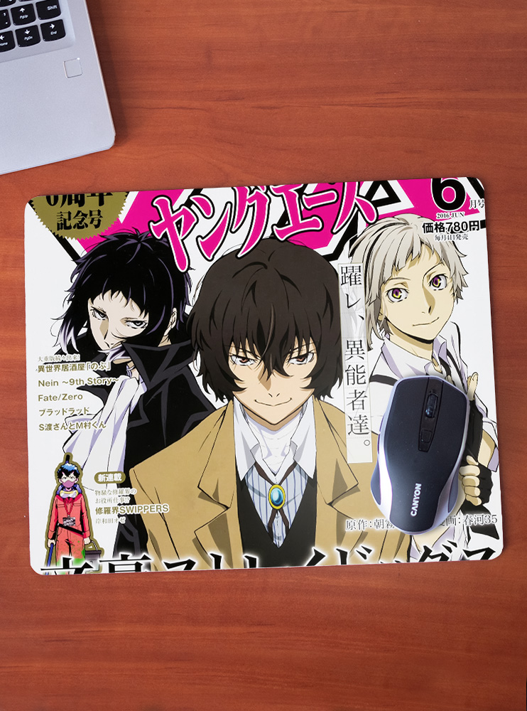 Килимок 36*29,5см Літературні генії Бродячі Пси 24 (Bungou Stray Dogs)
