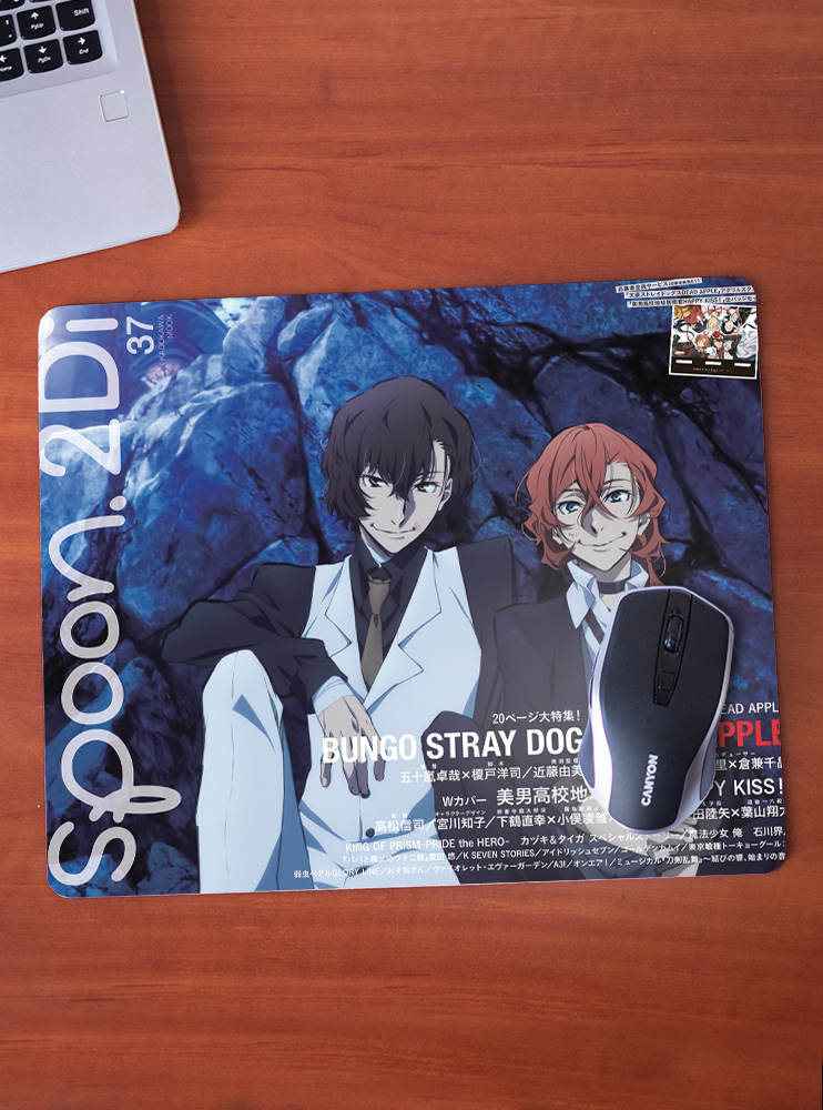 Килимок 36*29,5см Літературні генії Бродячі Пси 25 (Bungou Stray Dogs)