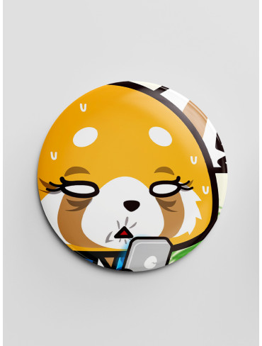 Значок Агресивна Рецуко 4 (Aggretsuko)