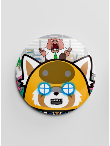 Значок Агресивна Рецуко 7 (Aggretsuko)