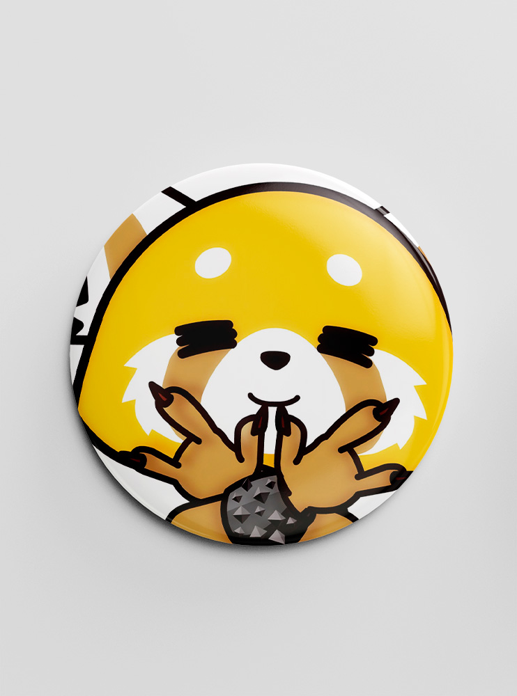 Значок Агресивна Рецуко 8 (Aggretsuko)