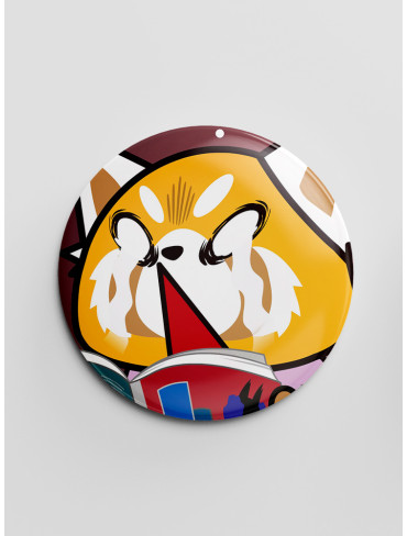 Значок Агресивна Рецуко 9 (Aggretsuko)